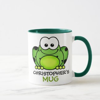 Personalized Frog Mug