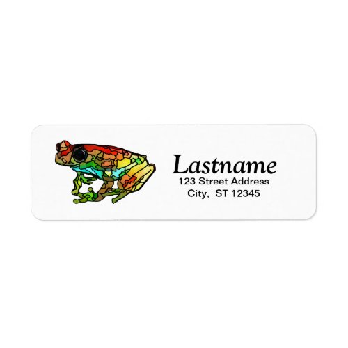 Personalized Frog Return Address Labels