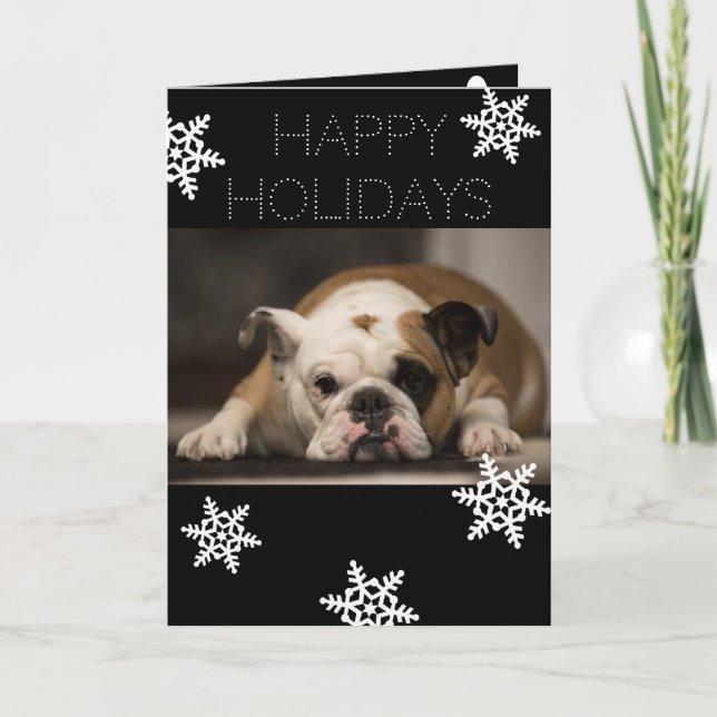 Personalized From Dog Christmas Holiday Card (Front)
