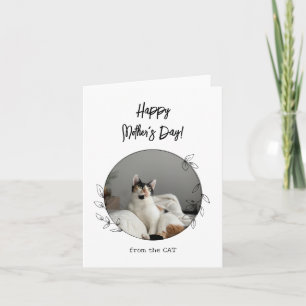 Personalized From the Cat Happy Mother's Day  Card