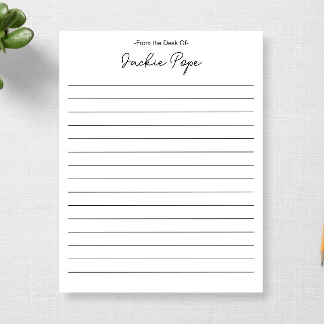 Personalized From the Desk Of 1st Anniversary Gift Notepad (Creator Uploaded)