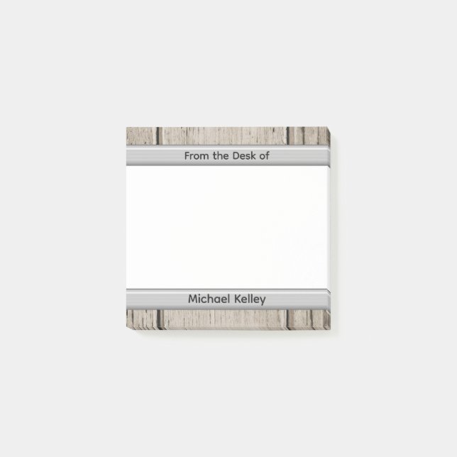 Personalized From the Desk of Any Name Custom Post-it Notes (Front)