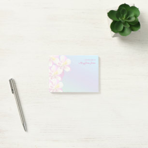 Personalized From the Desk of Columbine Flower Post-it Notes