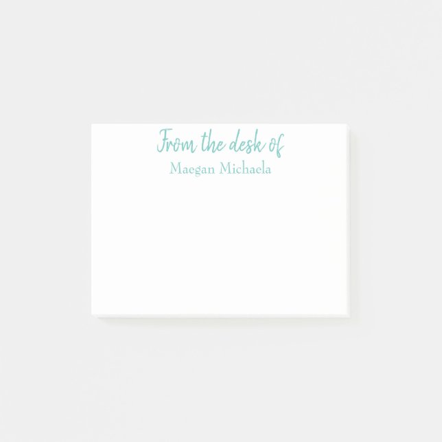 PERSONALIZED FROM THE DESK OF notes (Front)