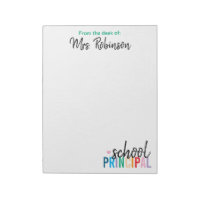 Personalized From the Desk of School Principal