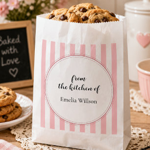 Personalized "From the Kitchen Of" Bakery Favor Bag