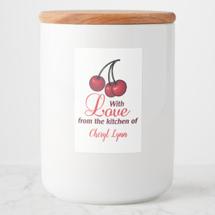 Personalized From the Kitchen of Food Label