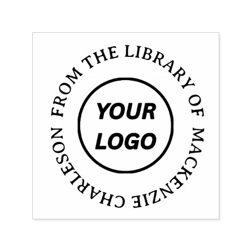 Personalized From the Library of Monogram Book Sel Self-inking Stamp