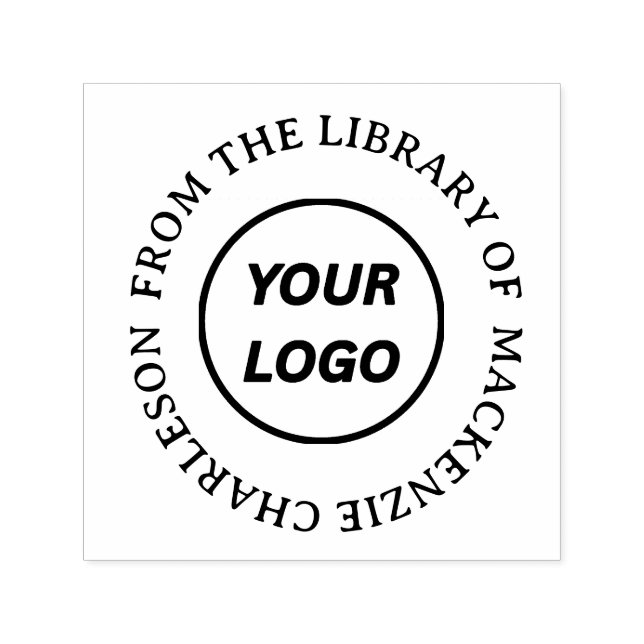 Personalized From the Library of Monogram Book Sel Self-inking Stamp (Design)