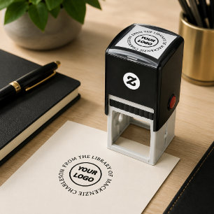 Personalized From the Library of Monogram Book Sel Self-inking Stamp