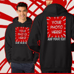 Personalized Front And Back Photo And Text Hoodie at Zazzle