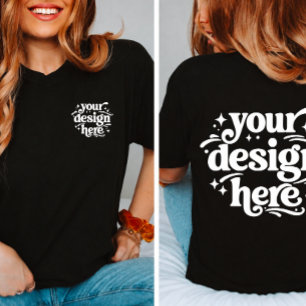 Personalized Front & Back Design Custom Logo  T-Shirt
