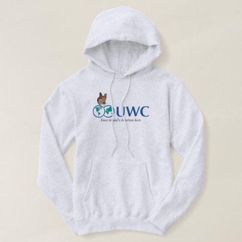 Personalized Front  Back UWC Butterfly Hoodie