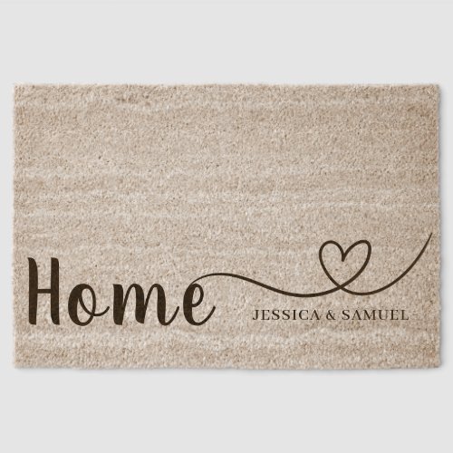 Personalized Front Coir Door Mat Custom Printed 