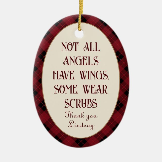 Personalized Frontline Christmas Ornament (Front)