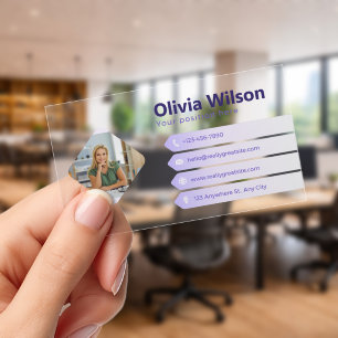 Personalized Frosted Acrylic Professional Business Clear Business Cards