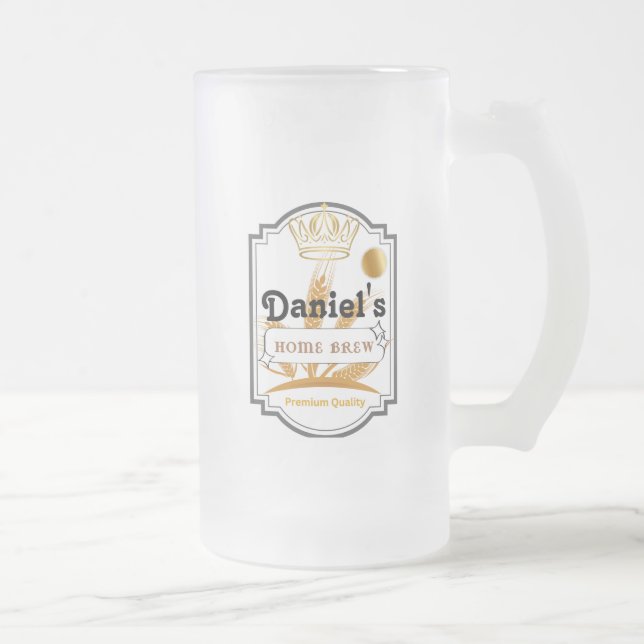Personalized Frosted Beer Mug (Right)