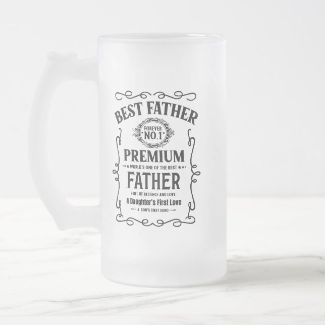 Personalized Frosted Beer Mug (Left)