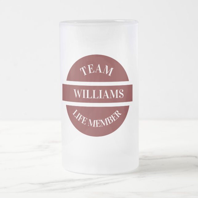 Personalized Frosted Glass Beer Mug (Center)
