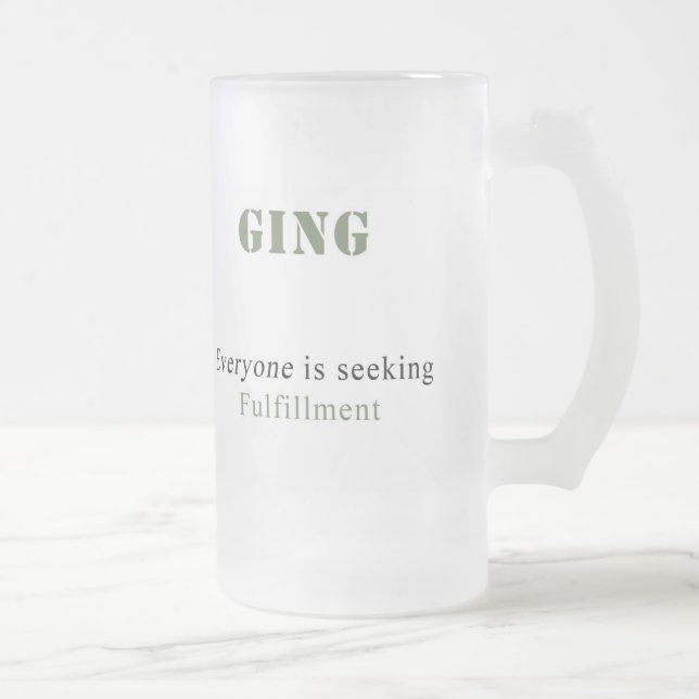 Personalized Frosted Mug (Right)