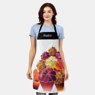 Personalized Frosty Colorful Muffin Apron