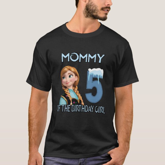 Personalized Frozen Birthday Shirt, Birthday shirt (Front)