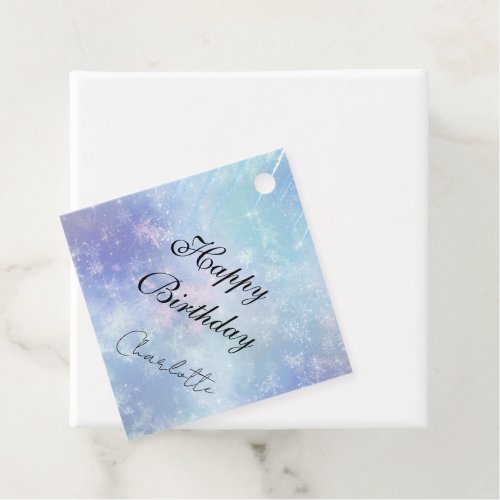 Personalized Frozen Icicles Favor Tags