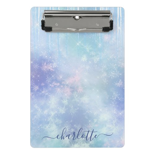 Personalized Frozen Icicles Mini Clipboard