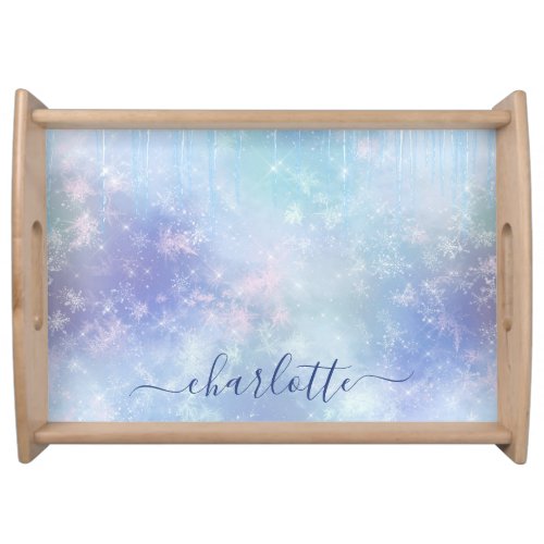 Personalized Frozen Icicles Serving Tray