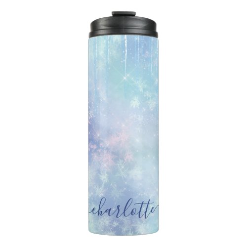 Personalized Frozen Icicles Thermal Tumbler
