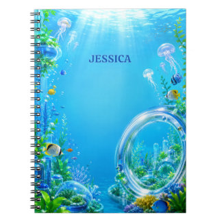 Personalized Frutiger Aero Name Notebook