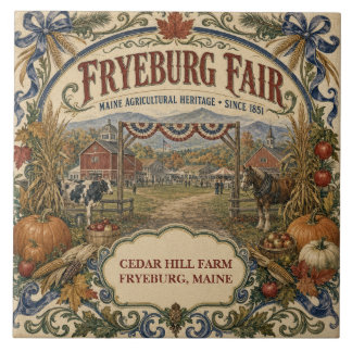 Personalized Fryeburg Fair Since 1851 Maine Ceramic Tile