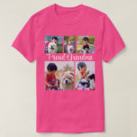 Personalized Full Color 5 Photo Picture Collage T-Shirt