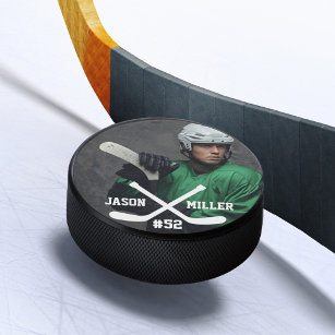 Personalized Full Photo Name & Number Hockey Puck