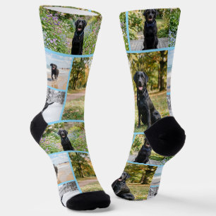 Personalized Fun 5 Photo Template Socks