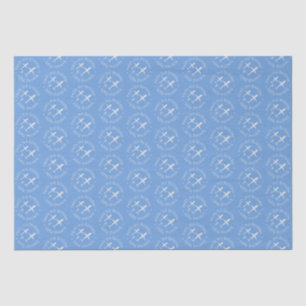 Personalized Fun Airplanes on Blue Kids Birthday Tissue Paper