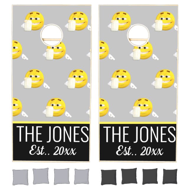  personalized fun beer cornhole set (Set)