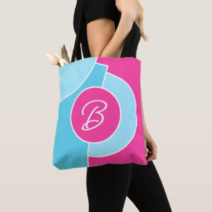 Personalized Fun Chic Abstract Circles Art Pattern Tote Bag