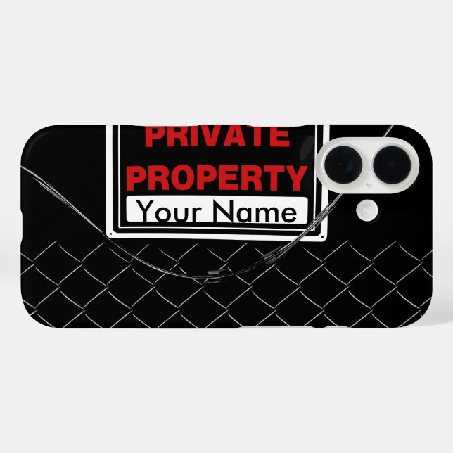 Personalized Fun Cool Unique Monogram Perfect Gift Case-Mate iPhone Case (Back (Horizontal))