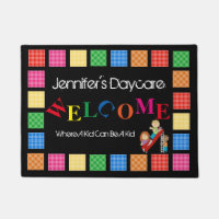 Personalized Fun Daycare Welcome Doormat