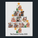 Personalized Fun Family Christmas 11 Photo Collage Faux Canvas Print<br><div class="desc">Personalized Fun Family Christmas 11 Photo Collage. Personalize this unique Christmas design template with 11 photos and family name. Perfect gift idea for the holiday season like Christmas in July and Christmas holiday in general.</div>