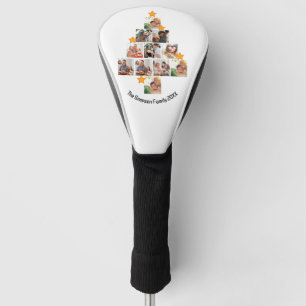 Personalized Fun Family Christmas 11 Photo Collage Golf Head Cover