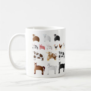 Personalized Fun Farm Animals Coffee Mug
