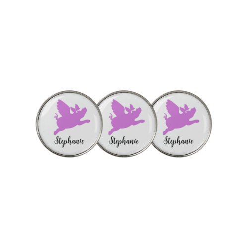 Personalized fun female silly Golf Balls Golf Ball Marker