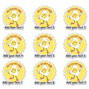 Personalized Fun Food Teacher Reward Stickers
