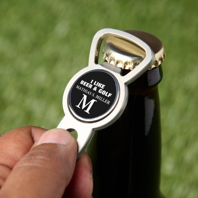 Personalized fun GOLF & BEER Monogram  Divot Tool (Insitu 2)