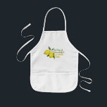 Personalized Fun Kids Lemonade Stand Kids' Apron<br><div class="desc">Personalized lemonade stand apron with a business logo. A fun kid's summer activity.</div>