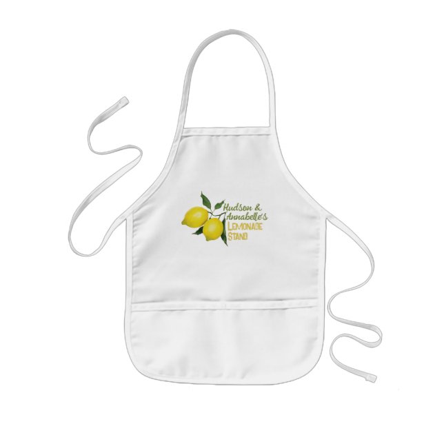 Personalized Fun Kids Lemonade Stand Kids' Apron (Front)