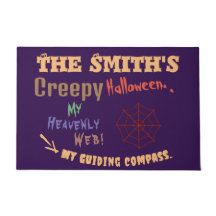Personalized Fun Purple Halloween Spider Web