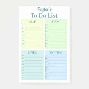 Personalized Fun To Do List Post-it Notes